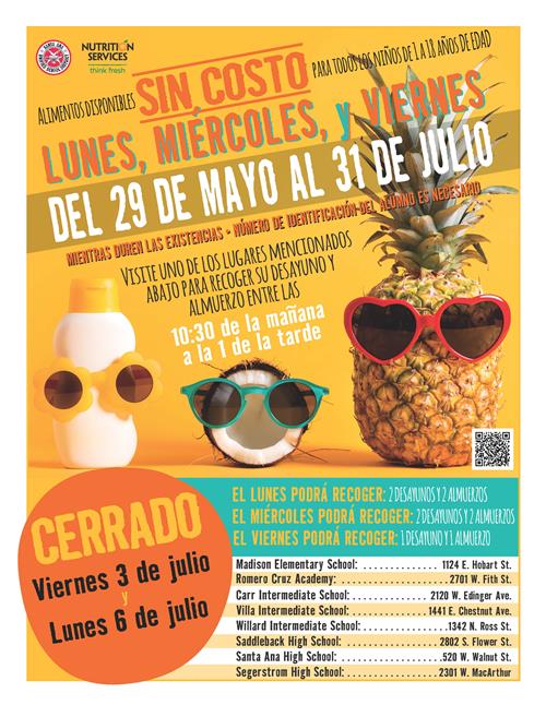 Summer meal Spanish  